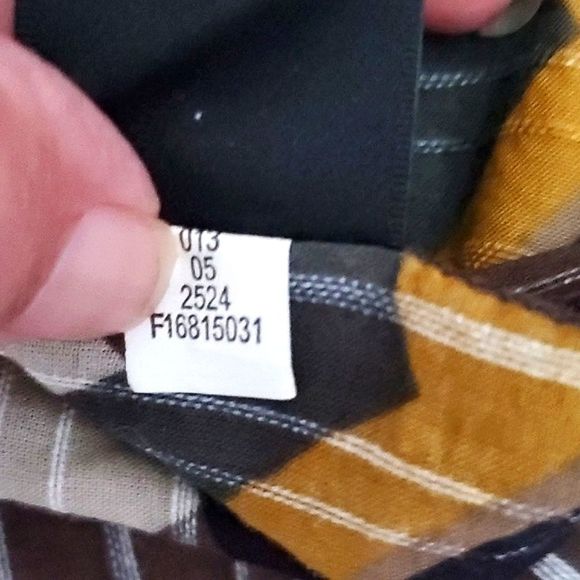 Mossimo Brown Neutrals Boho Print Gauzy Flowy Top - Picture 7 of 7